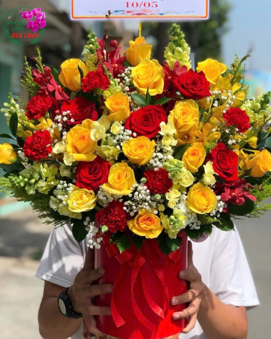 giỏ hoa sinh nhật