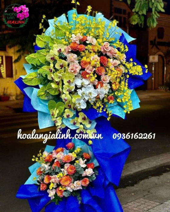 lẵng hoa chúc mừng khai trương
