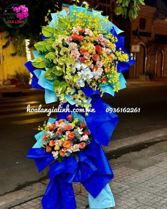 lẵng hoa chúc mừng khai trương