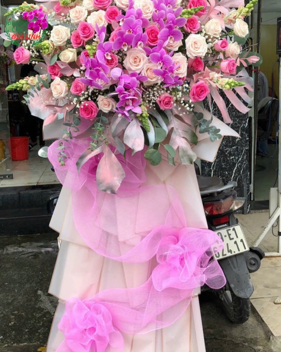 lẵng hoa khai giảng