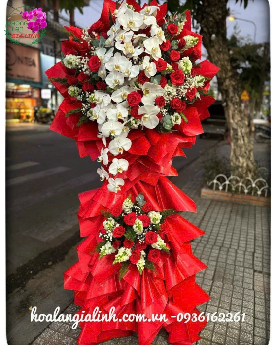 lẵng hoa khai trương